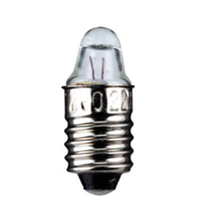 Bec E10 cu filet 2.2V 0.25A lentila Goobay