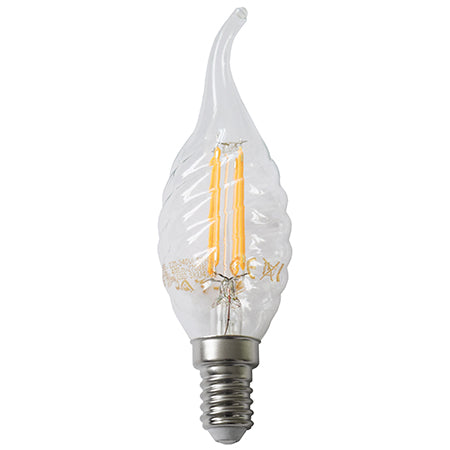 Bec E14 cu filament LED 4W 2700K spirala V-TAC