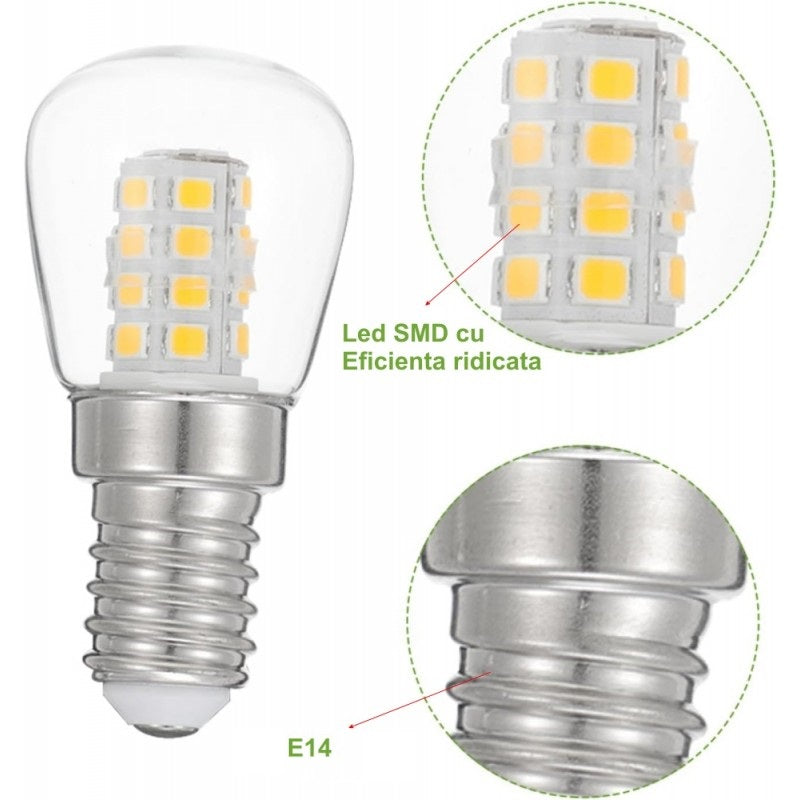 Bec E14 LED 3W pentru frigider -20C +45 230-038