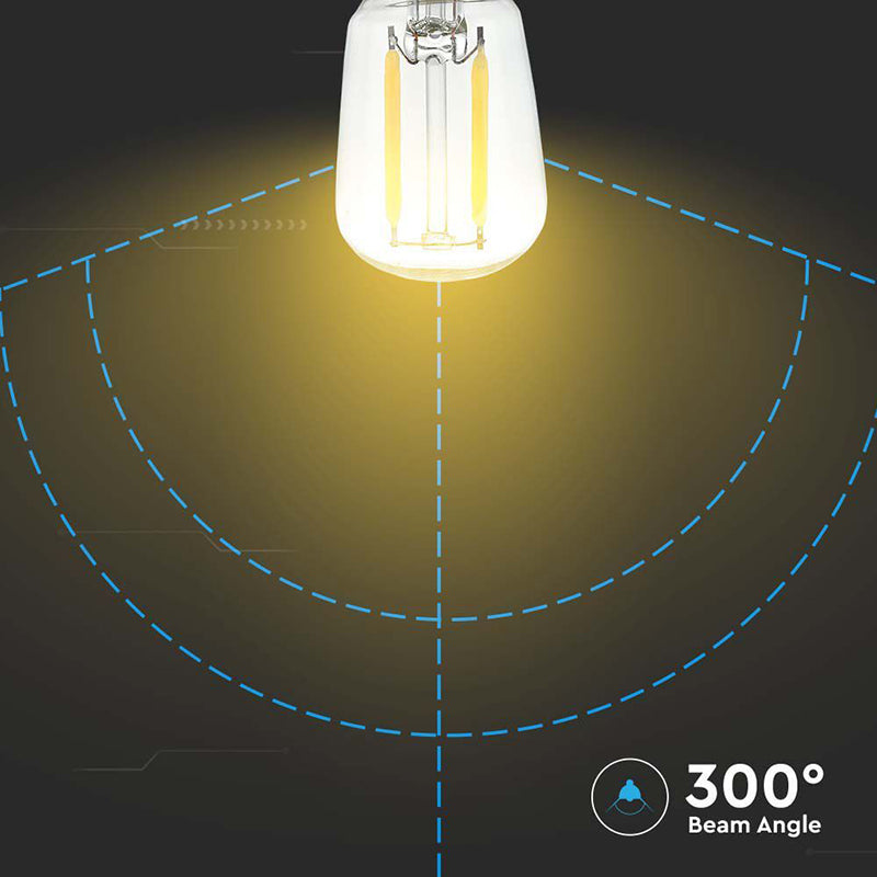 Bec E14 ST26 cu filament LED 2W 4000K alb neutru V-tac SKU-214445