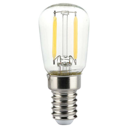 Bec E14 ST26 cu filament LED 2W 6500K alb rece V-tac SKU-214445