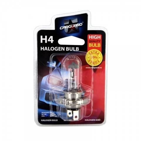 Bec halogen H4 55W +30% intensitate 12V Carguard