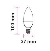 Bec LED 5.5W E14 P45 3000K alb cald lumanare 470lm CHIP SAMSUNG V-TAC