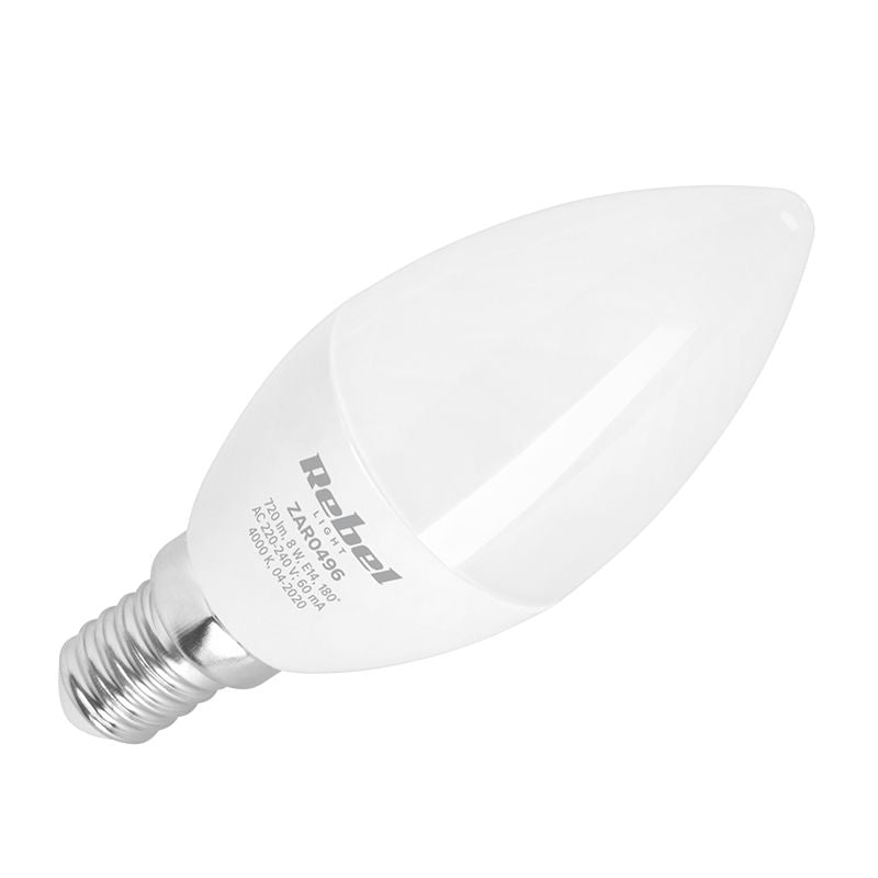 Bec LED 8W E14 4000K 230V REBEL