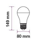 Bec LED A80 E27 18W 2000lm 4000K alb neutru V-TAC