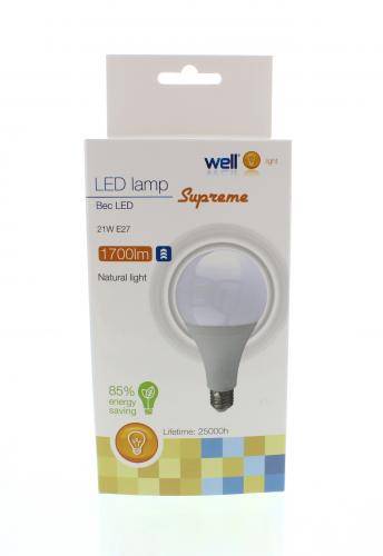 Bec LED A95 E27 21W 1700lm 230V 4000K lumina naturala 95x168mm Supreme Well