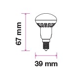 Bec LED E14 3W R39 3000K alb cald V-TAC