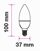 Bec LED E14 7W 470lm 3000K alb cald cip SAMSUNG V-TAC