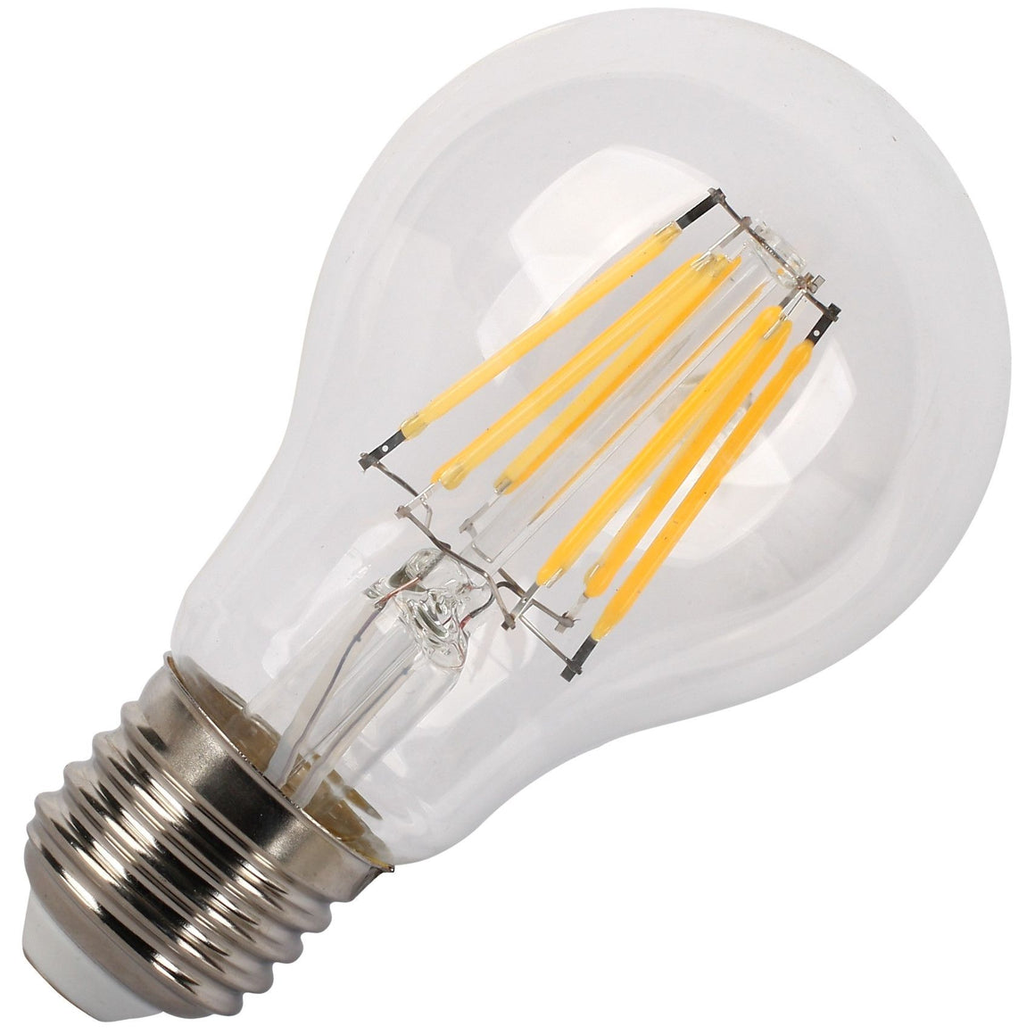 Bec LED filament A60 E27 6W 600lm 230V sticla mata lumina rece Well