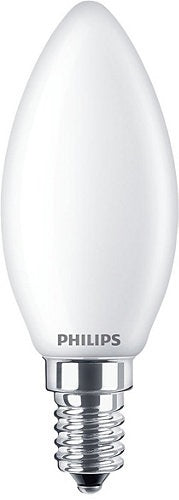 Bec LED filament Philips lumanare B35 E14 4.3W (40W) 470lm lumina calda 2700K 929001345355