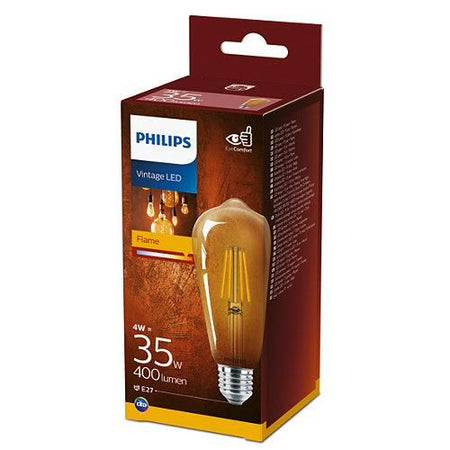 Bec LED filament Philips ST64 E27 4W (35W) lumina calda 2500K 929001941601