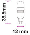 Bec LED G4 1.5W 12V alb 6400K alb rece V-TAC