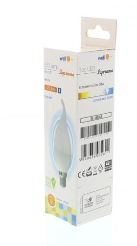 Bec LED lumanare E14 6W 230V lumina rece Well