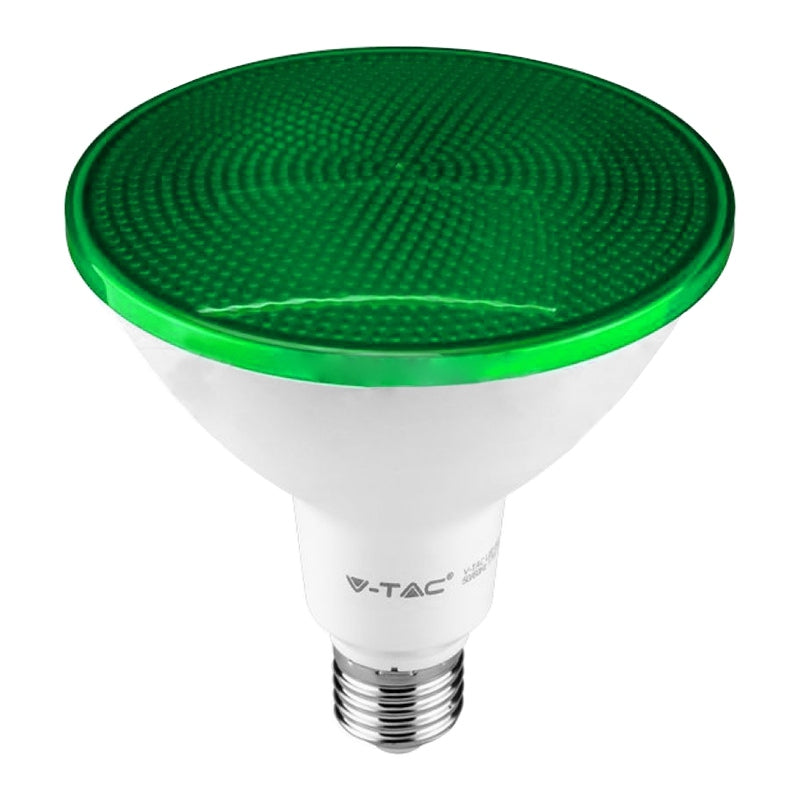 Bec LED PAR38 E27 17W IP65 verde V-tac SKU-92067