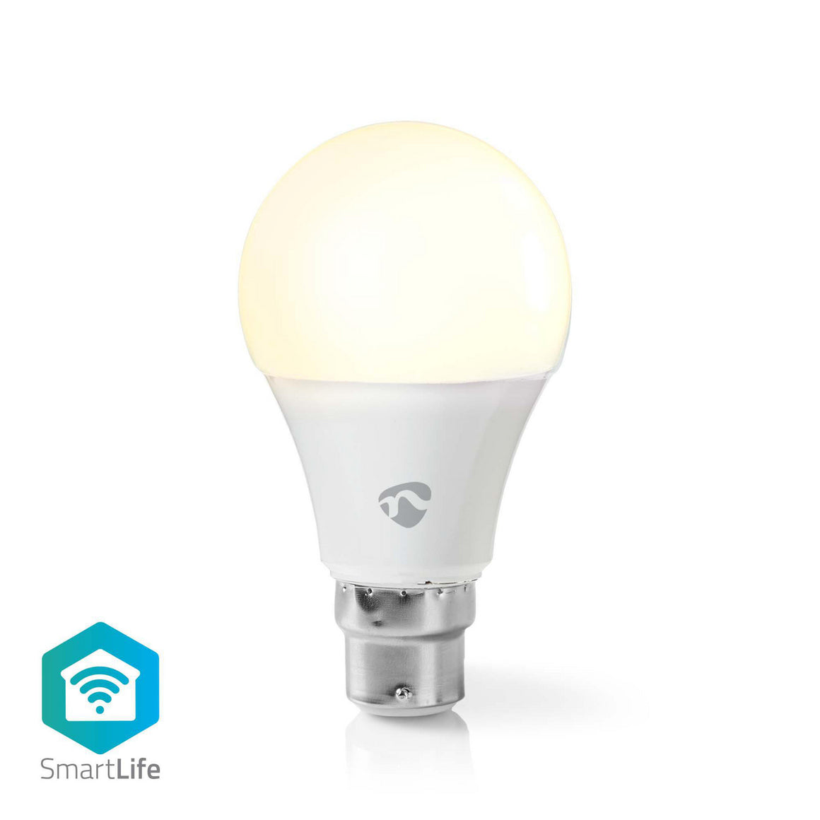 Bec LED Smart WiFi B22 9W 800lm alb cald 2700K Nedis