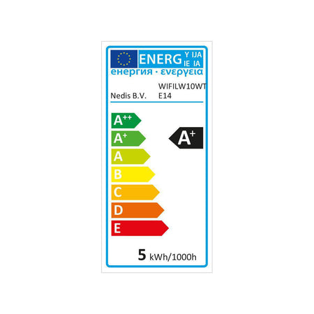 Bec LED Smart WiFi reglare culoare lumina E14 Nedis