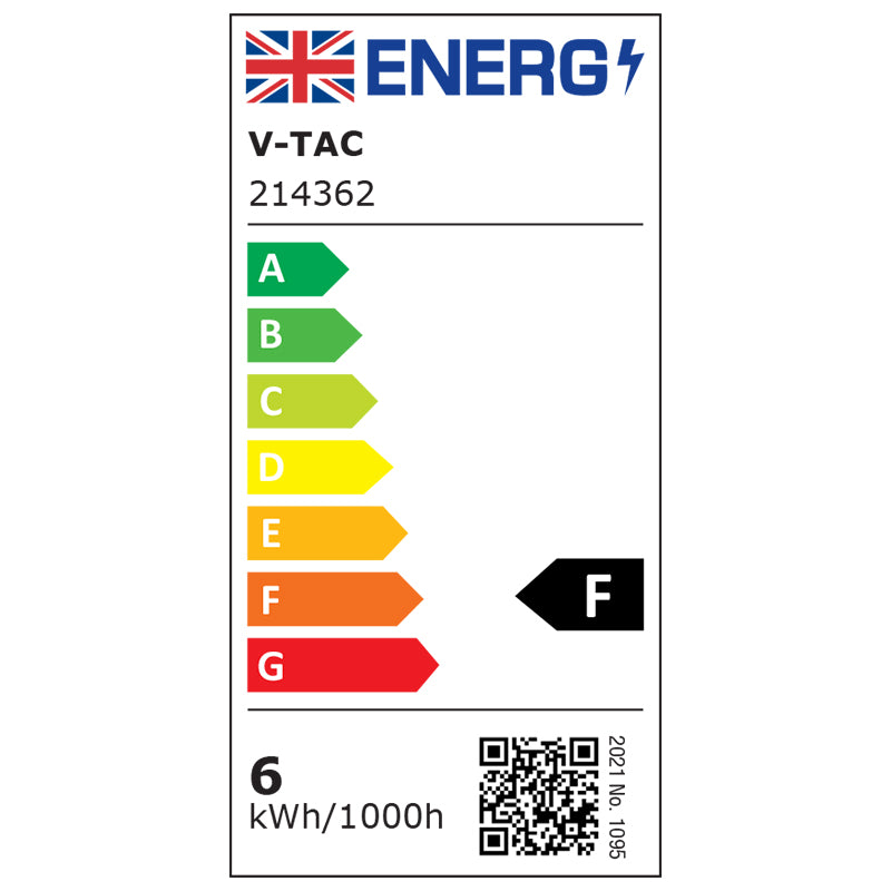 Bec LED ST64 E27 6W 550lm cu filament 2200K model EDISON V-tac SKU-214362