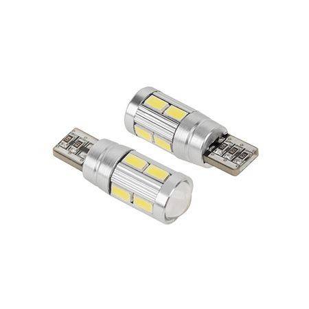 Bec LED T10 CANBUS 12V 2.1W 10x5730SMD 6400K 50lm Vipow