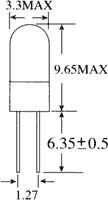 Bec miniatural BI-PIN 12VDC 60mA T1 3.3mm 10000h BRIGHTMASTER L12-12/60