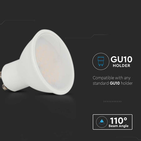 Bec Spot LED GU10 10W 1000lm 4000K alb neutru CIP SAMSUNG V-TAC SKU-21879