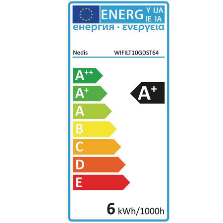 Bec Wi-Fi Smart LED cu filament E27 ST64 5.5W 350lm 1800-6500K Nedis