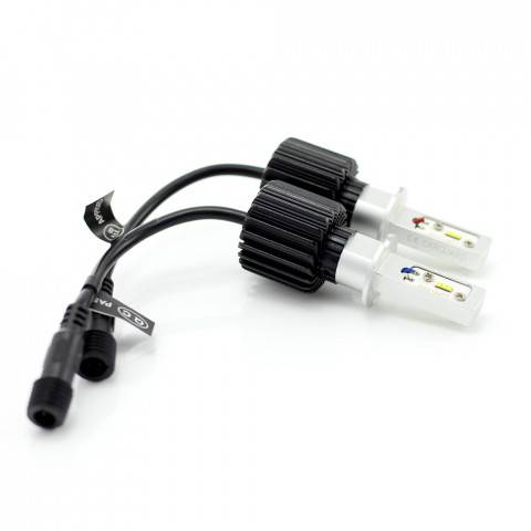 Becuri Far auto LED H3 set 2buc 12-24V 4000lm Lumina Alba CARGUARD