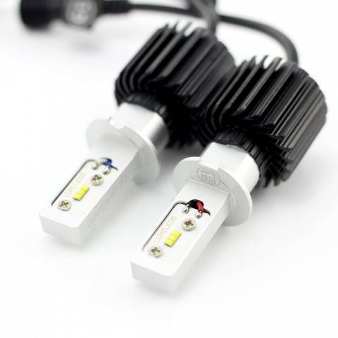 Becuri Far auto LED H3 set 2buc 12-24V 4000lm Lumina Alba CARGUARD