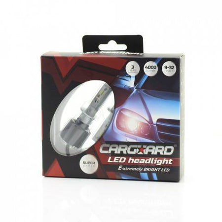 Becuri Far auto LED H3 set 2buc 12-24V 4000lm Lumina Alba CARGUARD