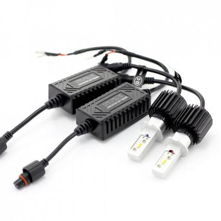 Becuri Far auto LED H3 set 2buc 12-24V 4000lm Lumina Alba CARGUARD