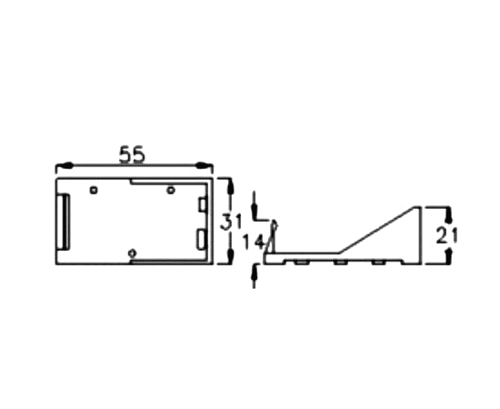 BH-9V A Suport baterie 9V 6F22 6LR61 x1buc cu terminal cablu 150mm COMF