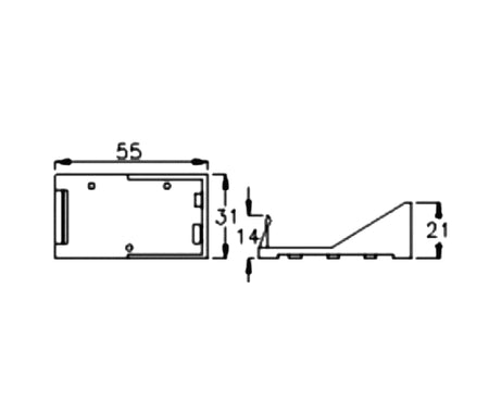 BH-9V A Suport baterie 9V 6F22 6LR61 x1buc cu terminal cablu 150mm COMF