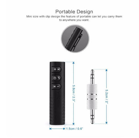 Bluetooth Receptor V4.1 la JACK 3.5 mm si acumulator RR01 BT