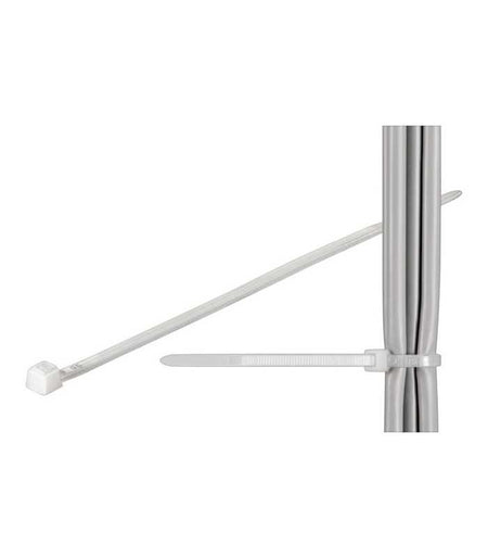 Bride din plastic transparente 200x3.5 mm pentru exterior ELEMATIC 100buc set