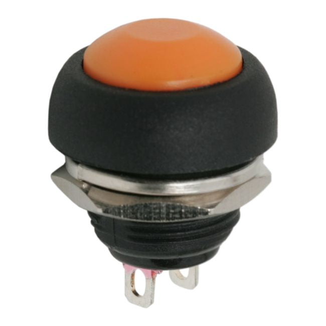 Buton 1 circuit 1A 250V OFF-ON portocaliu fara retinere