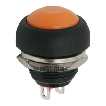 Buton 1 circuit 1A 250V OFF-ON portocaliu fara retinere