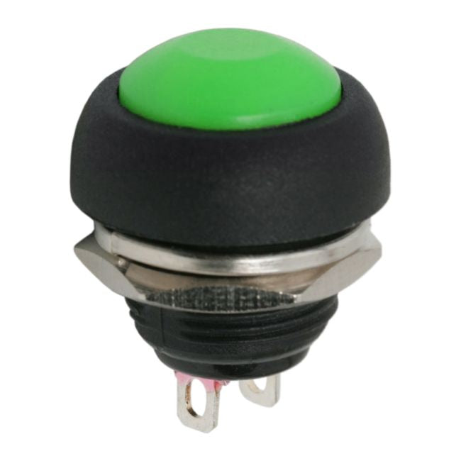 Buton 1 circuit 1A 250V OFF-ON verde fara retinere