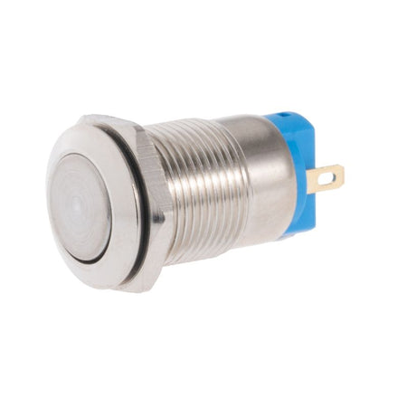 Buton antivandal OFF/ON 3A/250VAC fara retinere 12mm metal