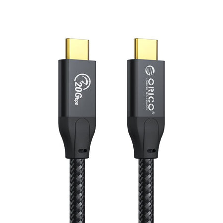 Cablu 100W 4K60Hz USB Type C - USB Type C 1m Gen2.2 20Gbps negru Orico CM32-10-BK