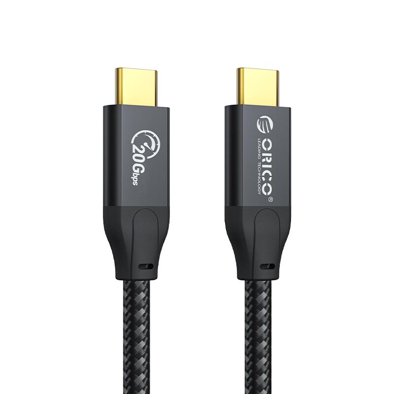 Cablu 100W USB Type C - USB Type C 2m 20Gbps 4K60Hz negru Orico CM32-20-BK
