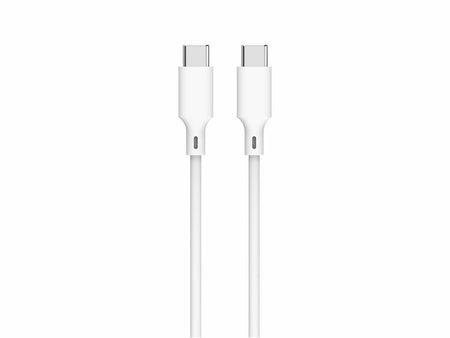 Cablu 2.0 USB TYPE C - USB TYPE C PD 60W 1m alb Well CABLE-USBC/USBC-1WE06-WL