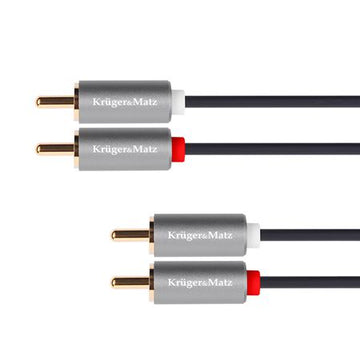 Cablu 2x RCA - 2x RCA 10m BASIC Kruger&Matz KM1210