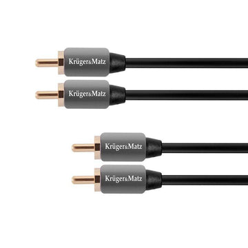 Cablu 2x RCA - 2x RCA 1.8m Audio Profesional Kruger&Matz