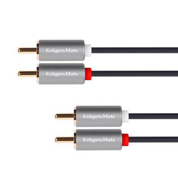 Cablu 2x RCA - 2x RCA 3m Basic Kruger&Matz