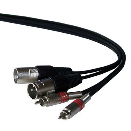 Cablu 2x RCA tata la 2x XLR tata 1.5m ibiza