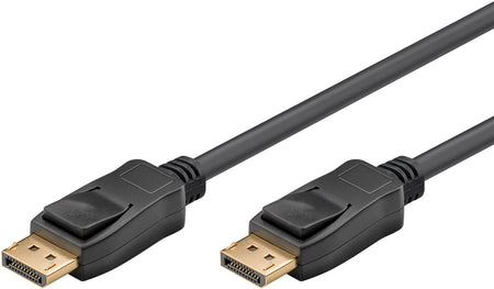 Cablu 3m DisplayPort v1.4 - DisplayPort v.14 HDCP 2.2 fire Cupru negru Goobay 65810