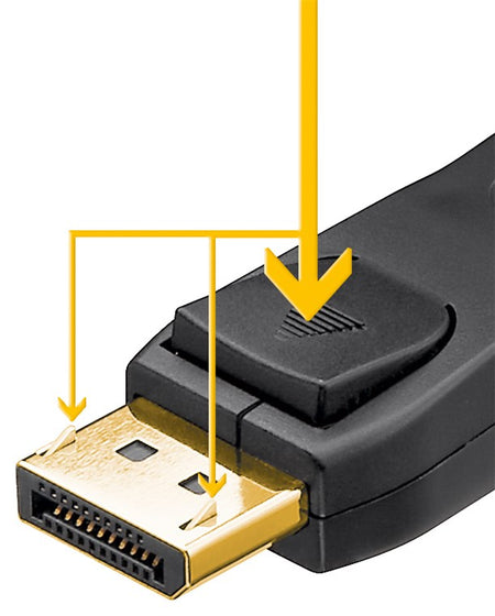 Cablu 3m DisplayPort v1.4 - DisplayPort v.14 HDCP 2.2 fire Cupru negru Goobay 65810