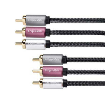 Cablu 3x RCA - 3RCA 1.8m Audio Profesional Kruger&Matz