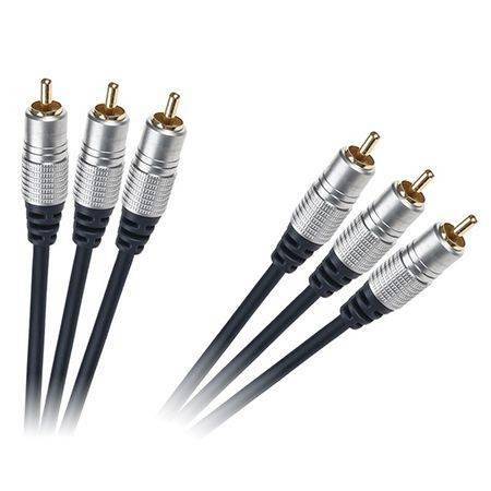 Cablu 3x RCA - 3x RCA 1.5m GOLD Profesional