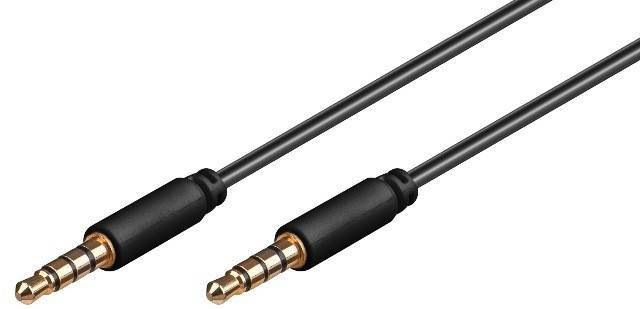 Cablu 4 pini 3.5 mm stereo 2m tata-tata Goobay