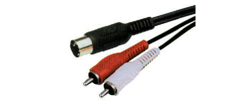 Cablu 5 Din la 2x RCA 1.5m Cabletech